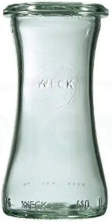Weck Set of 6 General Use Glass Transparent Jars with Lid 100ml 6 Pieces