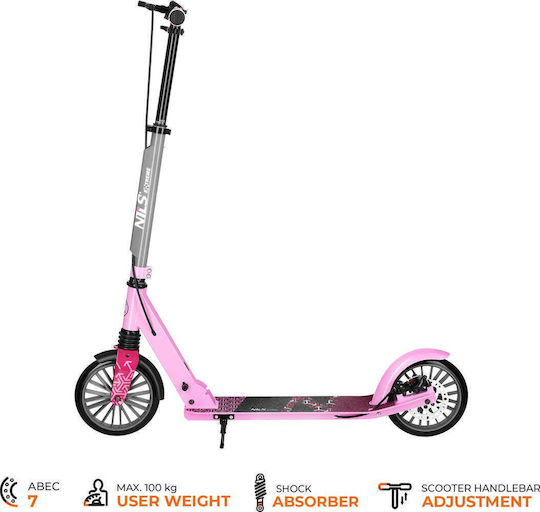 Nils Kinderroller Klappbares Lumia 2-Rad Rosa