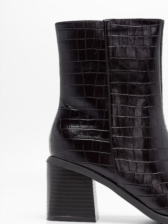 Damen Stiefeletten Braun