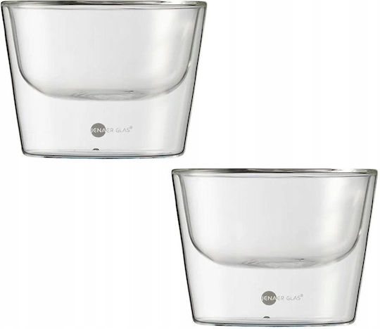 Excellent Houseware Кръгла Стъклена Прозрачна Съд За Сервиране С Диаметър 10.8 См 2 Бройки