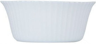 Luminarc Round Ceramic Serving Bowl White with Diameter 12cm 2 Pieces