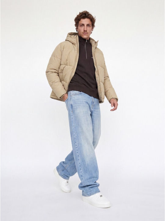 Herren Puffer Jacke Kelp