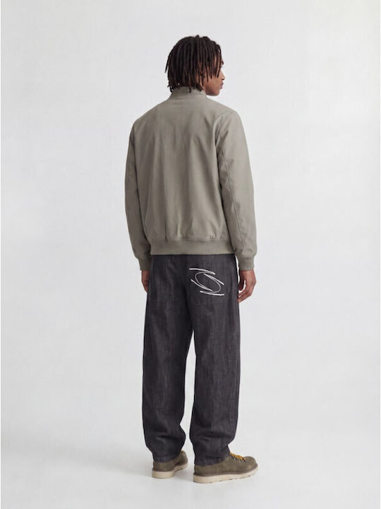 Herren Bomber Jacke Smokey Oliv