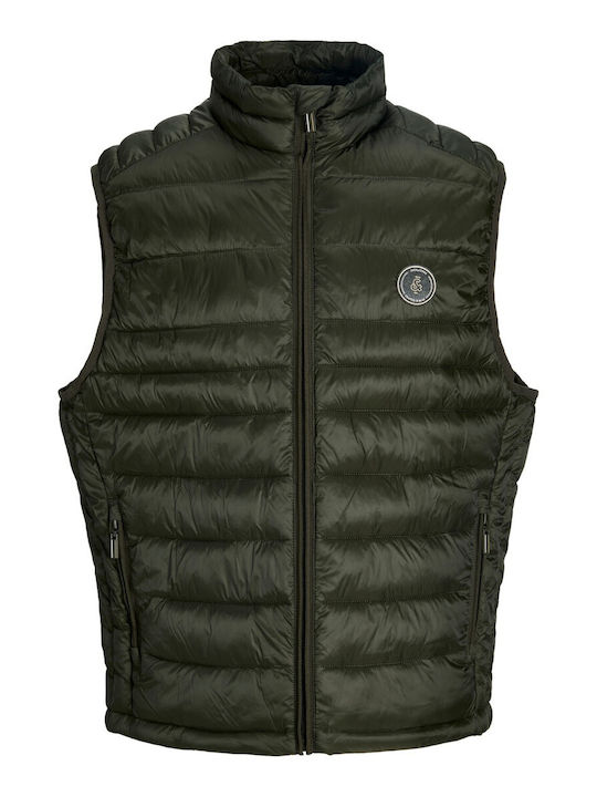 Sleeveless Puffer Jacket Green