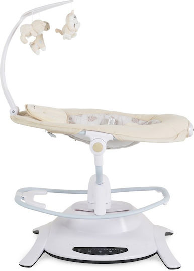 Cangaroo Elektrische Babywippe Schaukel La Scala Beigefür Kind bis 9kg