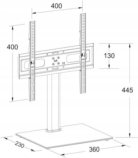 Montis MT142 Стенна стойка за телевизор до 47" Сребриста