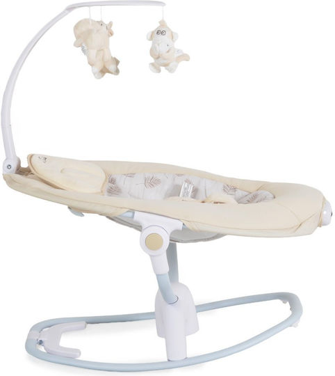 Cangaroo Elektrische Babywippe Schaukel La Scala Beigefür Kind bis 9kg