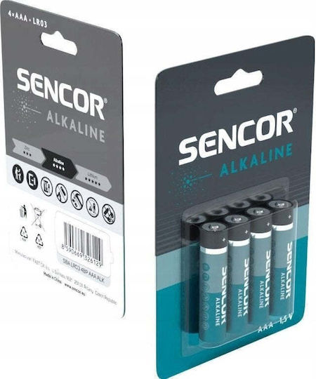 Sencor Алкални Батерии AAA 1.5V 4 Броя