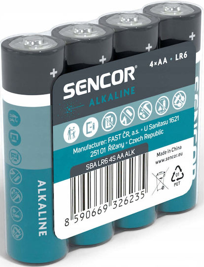 Sencor Алкални батерии AA 1.5V 4 бр