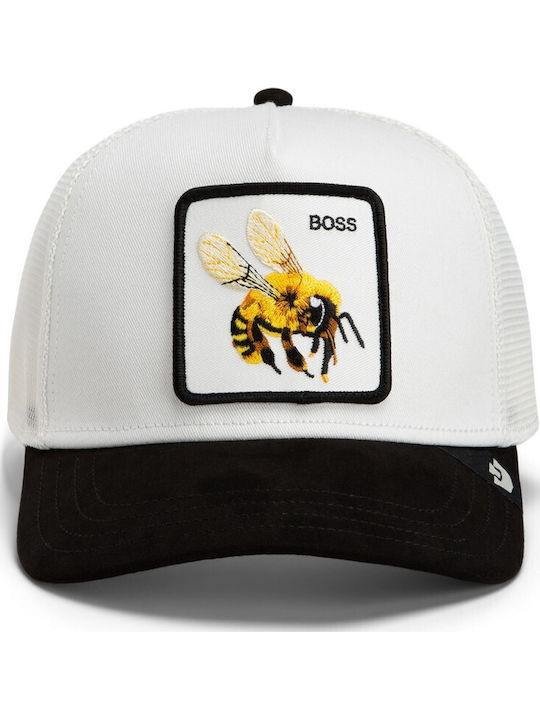 Jockey Cap Suede Boss Bee Black-White Goorin Bros