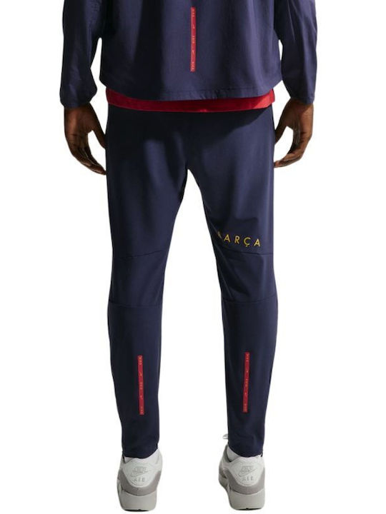 Fc Barcelona Футболно Долнище на Анцуг Dri-FIT Тъмносин