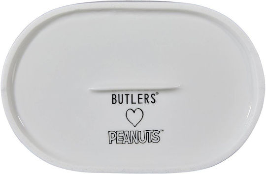 Butlers Peanuts Πιάτο Ρηχό από Πορσελάνη Λευκό με Διάμετρο 14cm