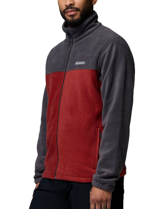 Steens Mountain Full Men's Fleece Jacket Red