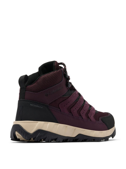 Columbia Strata Trail Women's Hiking Boots Waterproof Purple