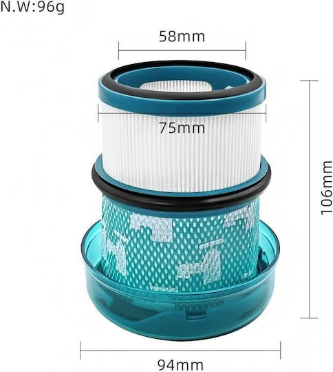 JETtools Hepa Vacuum Cleaner Filter Compatible with Dyson