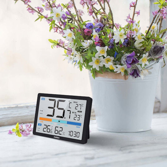Meteo Meteo Stație Meteo Fără Fir Digitală De Masă Neagră