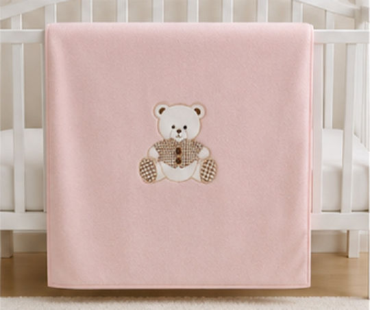 Babydecke Kinderbett Spanien Rosa 110x140cm
