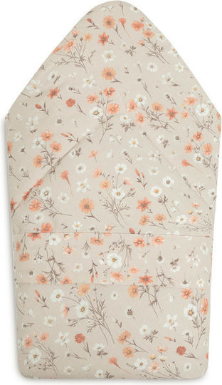 Sensillo Nursery Swaddling Velvet Beige Blanket 75x75cm
