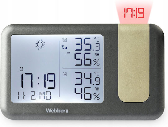 Meteo Stație Meteo Fără Fir Digitală De Masă Gri