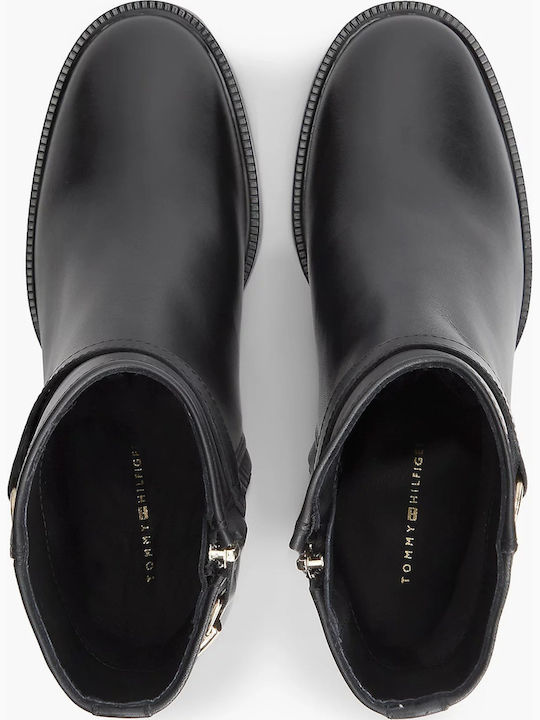 Leather Women's Ankle Boots Black