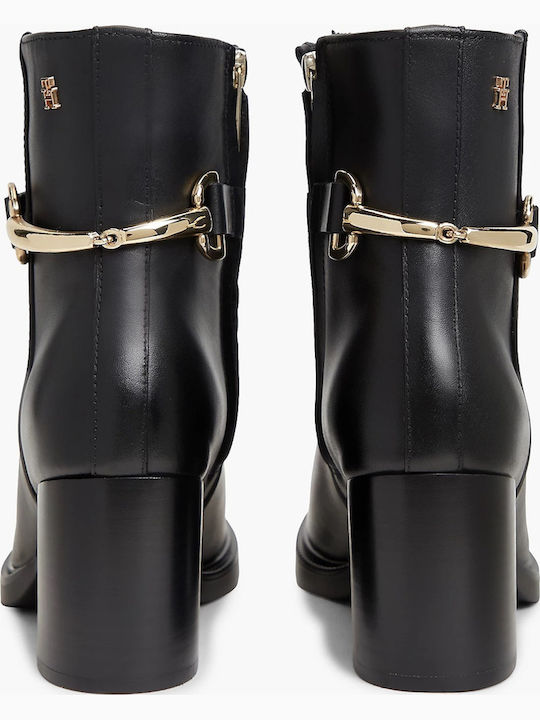 Leather Women's Ankle Boots Black