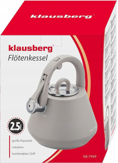 Klausberg Stainless Steel Grey Boiler 2500ml