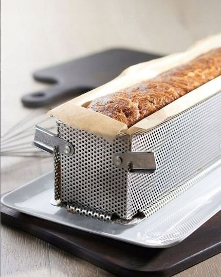 De Buyer Bakeware Tin for Bread Made of Stainless Steel 24x5x6cm
