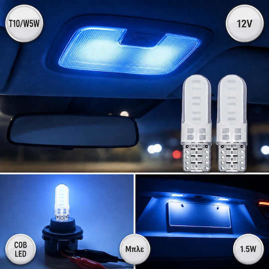 Autolampen & Motorrads T10 LED Blau 12V 1.5W Menge 2