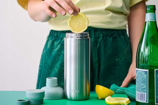 Mepal Метална Бутилка За Вода С Винт Капак Сив 900ml