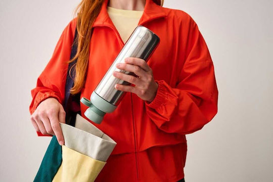 Rosti Mepal Метална Бутилка За Вода С Винтов Капак Сив 700ml