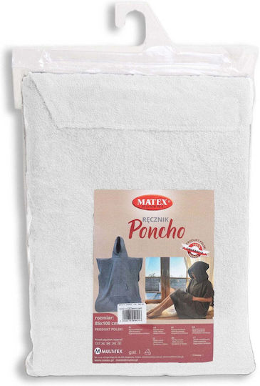 Multitex Körper Badetuch 85x100cm Weiß Gewicht 320gr/m²