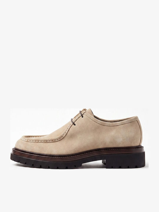 Suede Herren Freizeitschuhe Beige