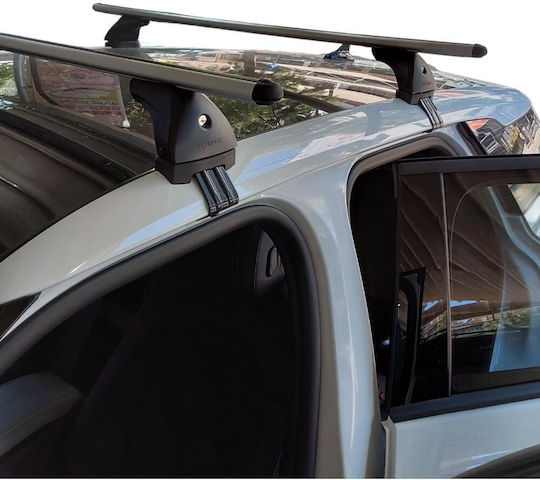 Nordrive Autodachträger Dachträger mit Dachträgerfüßen und Schloss Aluminium Silber für Ford Explorer 2024 2 Stücke