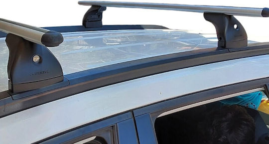 Nordrive Car Roof Bars Roof Rack Nordrive Alumia Aluminum Silver Locks Toyota Corolla Cross 2022> 2 Pieces