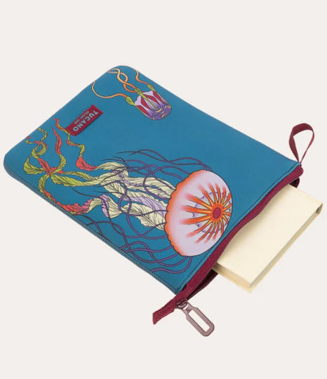 Tucano Urbano Jellyfish Fabric Book Cover Turquoise