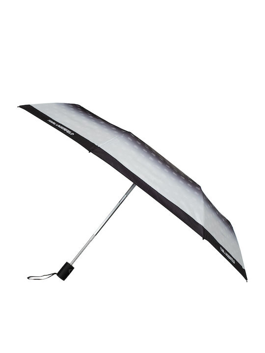 Karl Lagerfeld Regenschirm Kompakt Weiße