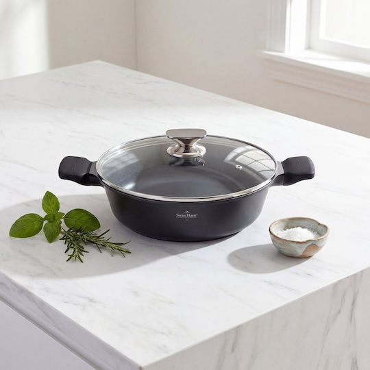 Swiss Haus Aluminum Pan with Lid with Non-Stick Coating 40cm