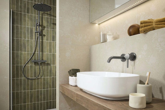 KFA Built-in Mixer & Mouthpiece Set for Grey Bathroom Sink KFA Built-in Mixer & Mouthpiece Set for Grey Bathroom Sink
