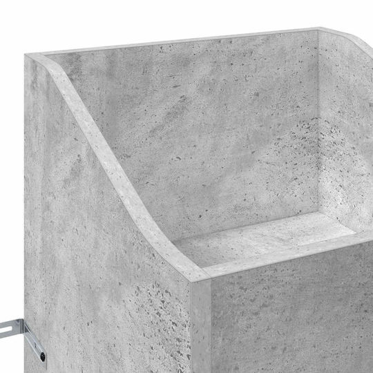 vidaXL Hi-Fi Furniture Grey 36x36x95.5cm
