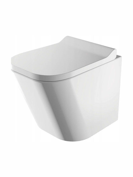 Omnires Wandhängende Toilette mit Duroplast Weiß Abdeckung Omnires Wandhängende Toilette mit Duroplast Weiß Abdeckung