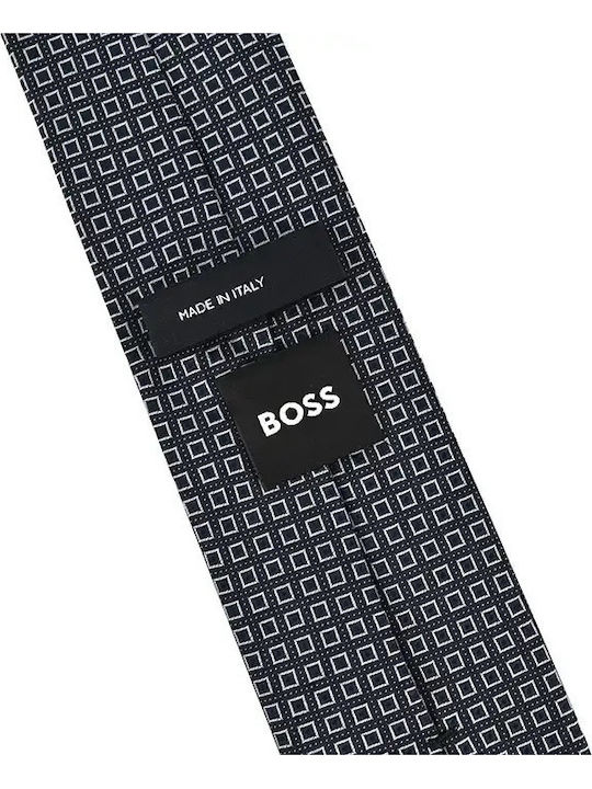 Boss Herren Seidenkrawatte in Blau Farbe