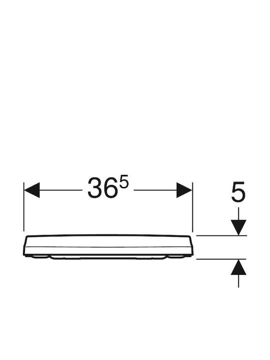 Geberit Wandhängende Toilette mit Deckel Soft Close Weiß