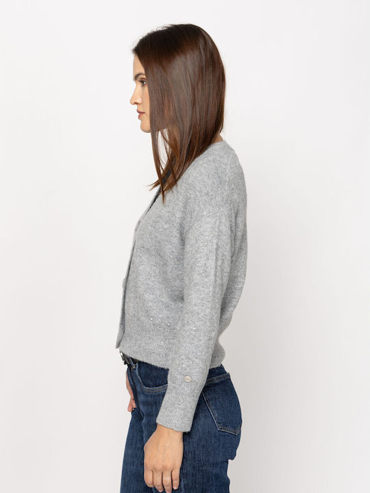 Gestrickte Damen Strickjacke Frost