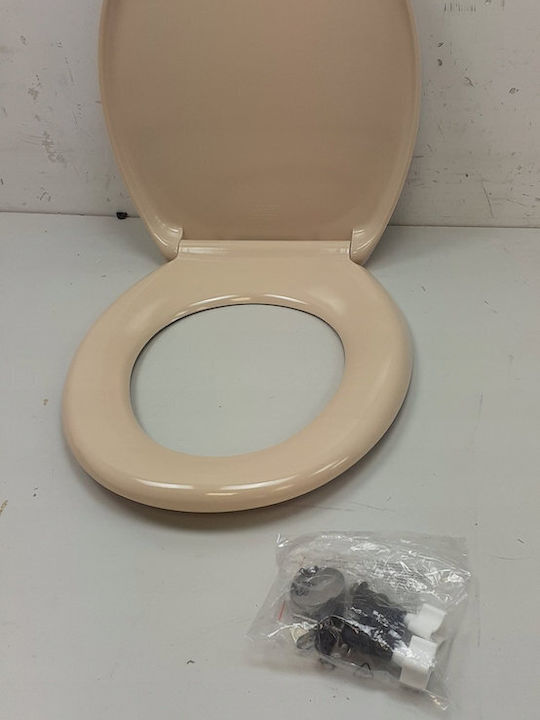 Wenko Toilettensitz Sanftes Schließen mit Bidet Kunststoff 44,5x37,5cm Beige