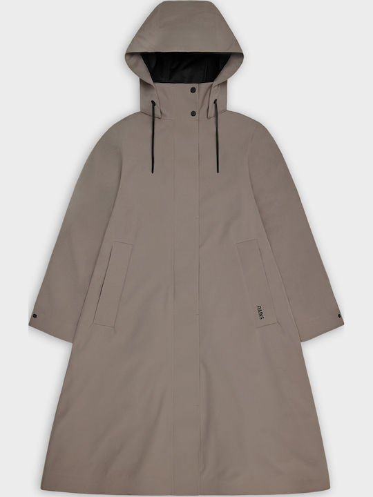 Damenmäntel Beige mit Knöpfen