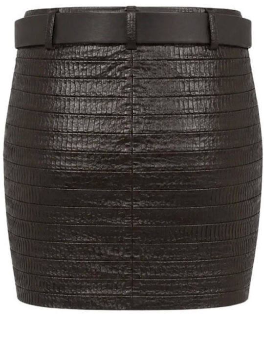 Mini Dark Brown Skirt