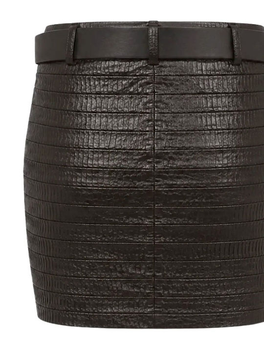 Mini Dark Brown Skirt
