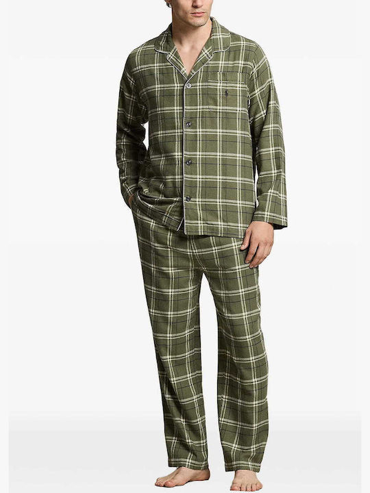 Ralph Lauren Pijama de Vară în Carouri pentru Bărbați Verde/Carouri Ralph Lauren Pijama de Vară în Carouri pentru Bărbați Verde/Carouri