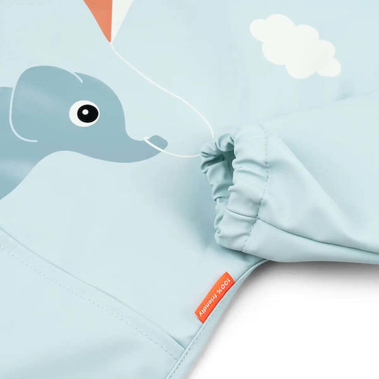Done by Deer Wasserdichte Stoffschürze mit Tasche & Ärmeln Playground Blau