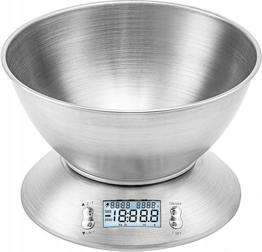 LTC Audio Digitale Küchenwaage bis 5kg Silber